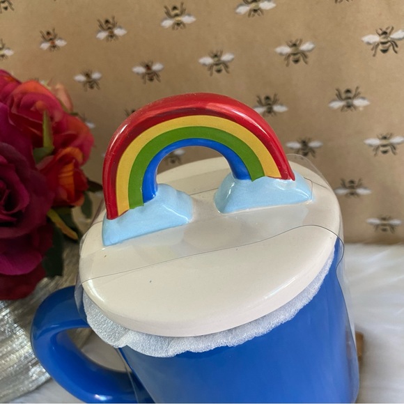 Rae Dunn LOVE IS BLIND Mug With Rainbow Topper - Picture 5 of 5